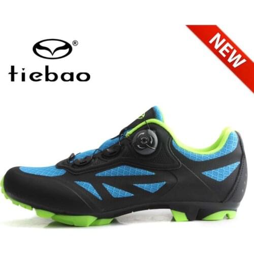 New Arrival! TIEBAO Men Cycling Shoes Breathable MTB Mountain Bike Shoes Bicycle RacingTriathlon Self-Locking Bike Sneakers