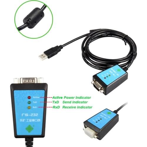 USB to RS232 COM Port Cable USB to DB 9Pin Adapter Converter COM Port Cable USB Adapter Ring with Magnetic Ring