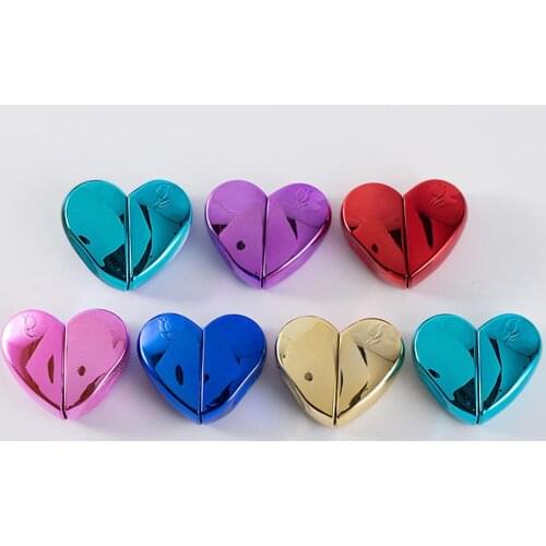 Portable Refillable Love Heart Metal Empty Perfume Bottle Travel Atomizer makeup liquid cosmtics stylish durable Refillable