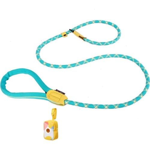 Adjustable Dog One-piece P Rope Collar Traction Rope Wear-resistant Dog Chain Dog Rope Pet Supplies Dog Accessories Seat Belt