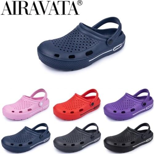 Newbeads Crocks Mens and Womens Unisex Couple Sandals Hole Shoes Beach Flat Sandals Slippers Garden Shoes Casual Home Slippers