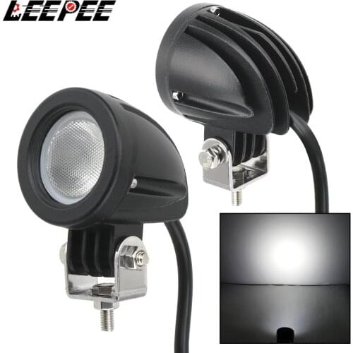 LEEPEE LED Work Light 10W 2 Inch LED Motorcycle Spotlight Flood Light Motorcycle Headlight ATV 4WD AWD 4X4 Off Road Driving Lamp