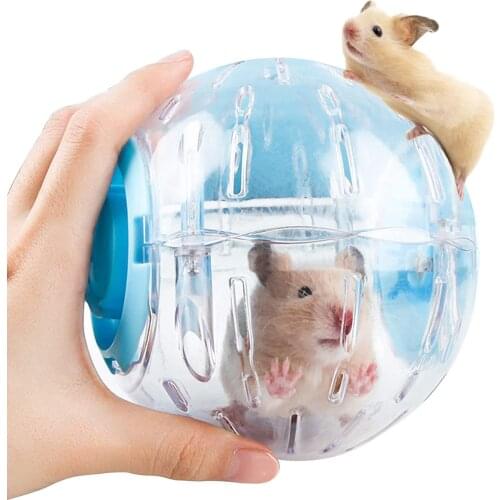 Silent Hamster Ball 5.9Inch/15cm Running Activity Exercise Ball Toy Transparent Hamster Ball Mini Hampster Dog Special Toy Ball
