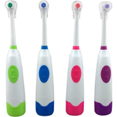 Adult Rotating Anti Slip Waterproof Electric Toothbrush with 2 Brush Heads Automatic Tooth Brush Oral Hygiene Dental Care