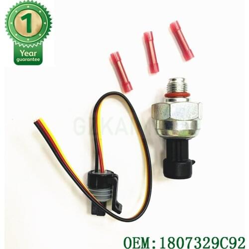 High Quality OEM 1807329C92 Injection Control Pressure Sensor For Ford 7.3L Powerstroke+Pigtail