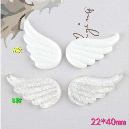 20pcs 22*40mm Fashion Resin angel fairy wings feather charms and pendants ornament decoration Jewelry making Handicraft Material
