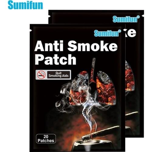 40pcs 100% Natural Herbal Anti Smoke Patches Cessation Sticker Stop Quit Smoking Chinese Medical Plaster Health Care D3505