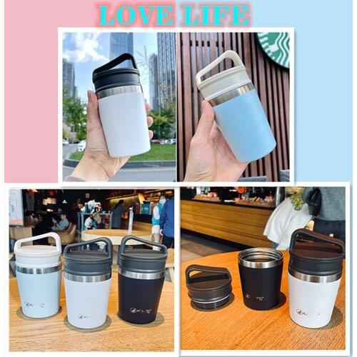 Car Insulated Coffee Cup Travel Coffee Mug Thermos Cup Car Vacuum Mug Cup with Lid for Office Home Gym Car Portable Coffee Mug