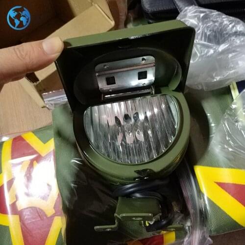 ALCON- For Ural CJ-K750 Motorcycle original green color side car front fog lamp light case for BMW R1 R50 R71 M72 Ural CJ-K750