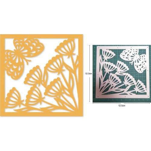 Flower Butterfly Frame New 2021 Metal Cutting Dies for Scrapbooking Paper and Card Making Decorative Embossing Dies Craft dies