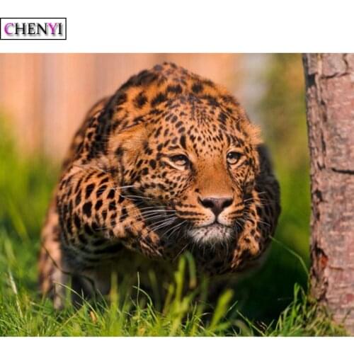 DIY Diamond Painting Diamond Embroidery Fierce Leopard Rubiks Cube Rhinestone Painting Mosaic Kit 5D Cross Stitch Kit Needlework