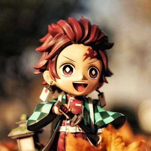 17CM Kamado Tanjirou Anime Demon Slayer Figurines PVC Kawaii Cartoon Action Figure Model Toys Movie Fans Collection