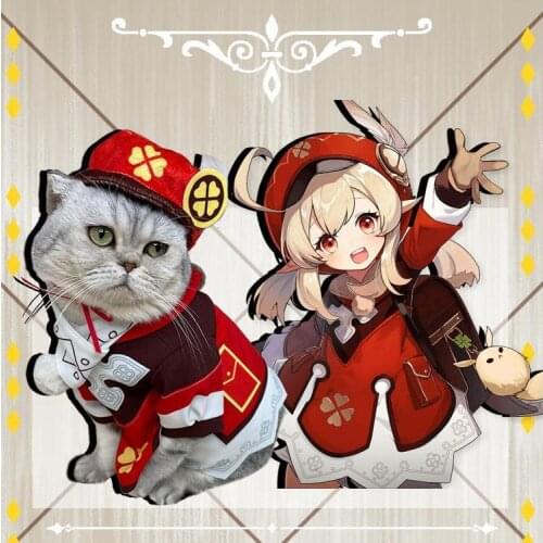 Genshin Impact Cosplay Klee Cute Cat Loli Costume Game Klee Pet Clothes