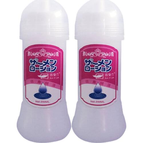 2Pcs Imitation Semen 200ml Silk Touch Anal Lubricant for Gays, Water-Based Sex Oil, Vaginal Anal Gel, Sex Products Sex Lubricant