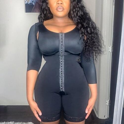 Full Body Compression Black Fajas Colombianas Back Flatten Abdomen Support WomenS Bodyshaper Cinta Modeladora Corset Kорсет