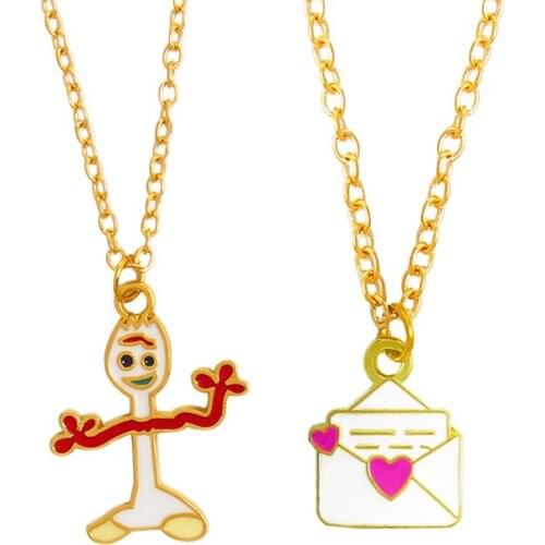Love letter Snowman Enamel Pendant Necklace Envelope Lover Letter Choker Necklace Best Gifts for Girlfriend Couple Jewelry
