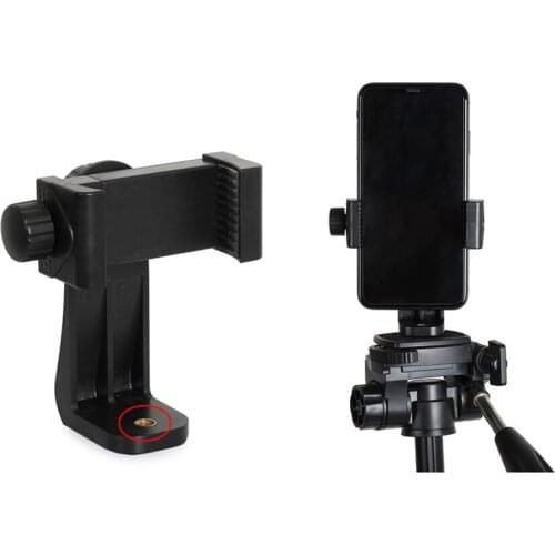 Mobile Phone Clip 360 Degree Compatible Holder With All 1/4 Screw Cellphone Holder Tripod Mount Desk Tripod Adapter For Phone
