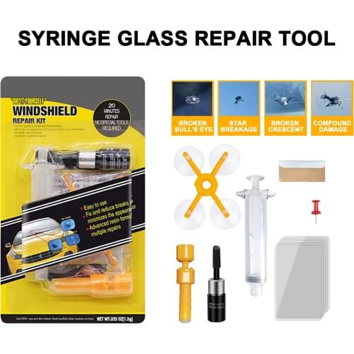 Windshield Repair Kit Car Windshield Repair Tool Car Glass Repair Liquid Car Windshield Repair Resin Cracked Glass Repair Kit