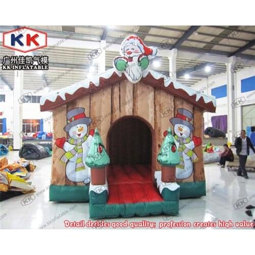 Inflatable Snow Bouncer House Inflatable Christmas Decoration Jumping Bouncer for Sale