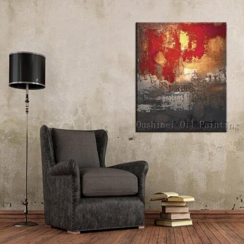 New Hand Painted Modern Abstract Picture on Canvas Wall Art New Painting Hang Paintings For Living Room Decor Oil Painting