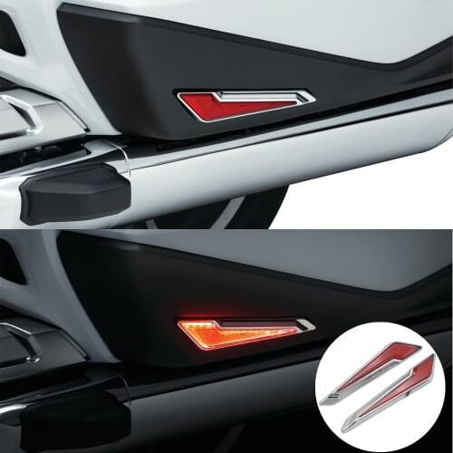 NEW Led Turn Signal Side Saddlebag Lnserts For HONDA GL1800 F6B 2018-2020 2021 Gold Wing Decorative Lamp LED Marker Light Set