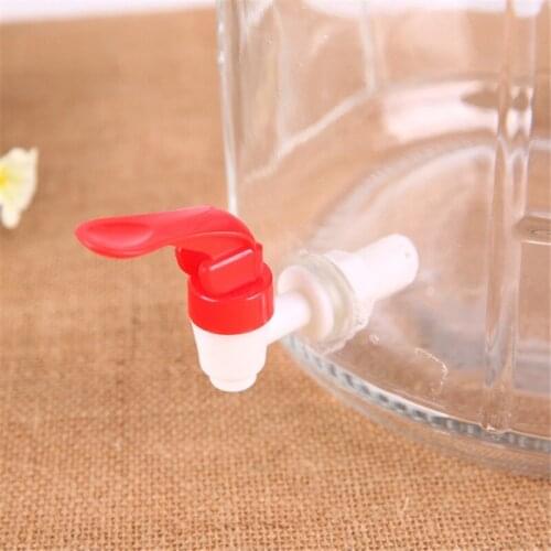 Red Glass Wine Beer Drink Bottle Plastic Faucet Beer Brewing Tool KItchen Bar Accessories Bar Tool Barrel Plastic Spigot Tap