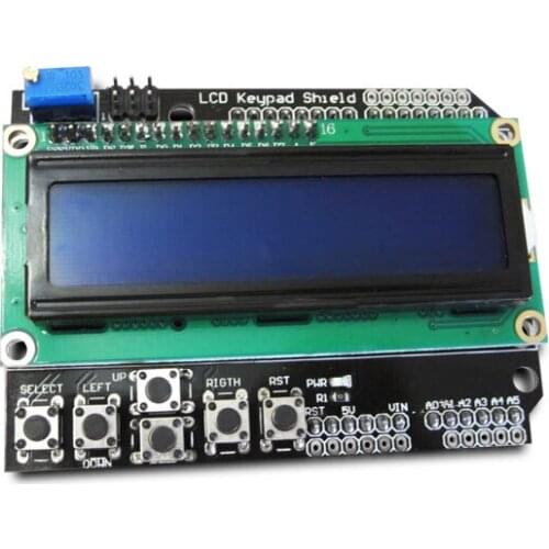 5pcs/lot 1602 Input/output expansion board LCD Keypad Shield LCD1602 Display Module blue screen