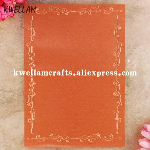 Frame Plastic Embossing Folder For Scrapbook DIY Album Card Tool Plastic Template 12.5x17.7cm KW9060408