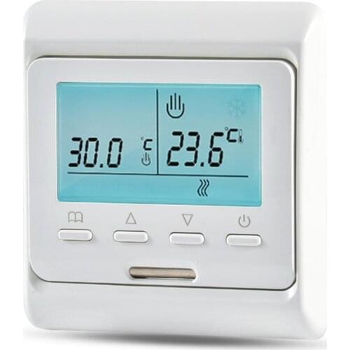 Smart LCD Electric Digital Thermostat Programmable Floor Heating Temperature Controller Regulator Equipment Tools EU Plug