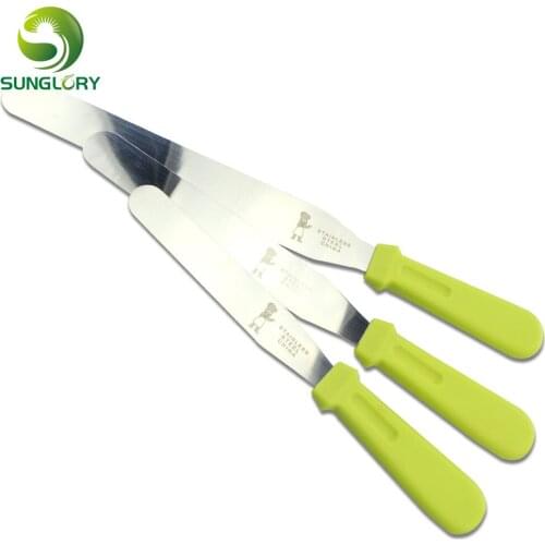 Stainless Steel Cake Spatulas Butter Cream Knife Cake Smoother Icing Frosting Spreader Cake Scraper Baking Tools For Cakes S M L