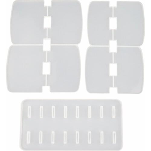 Silicone Mold For Makeup Rack Storage Eye Shadow Lipstick Stand Set Table Jewelry Storage Rack Epoxy Resin Molds Jewelry Holder