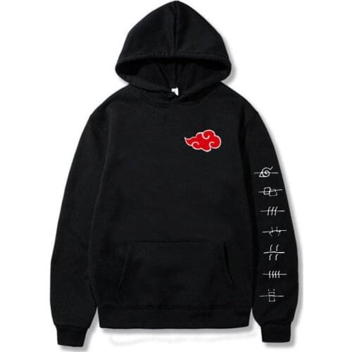 Japan Anime Cloud Symbols Print Men Hoodies Sweatshirt Streetwear Hoodie Men Women Oversized Sweatshirt Pullover Hoody