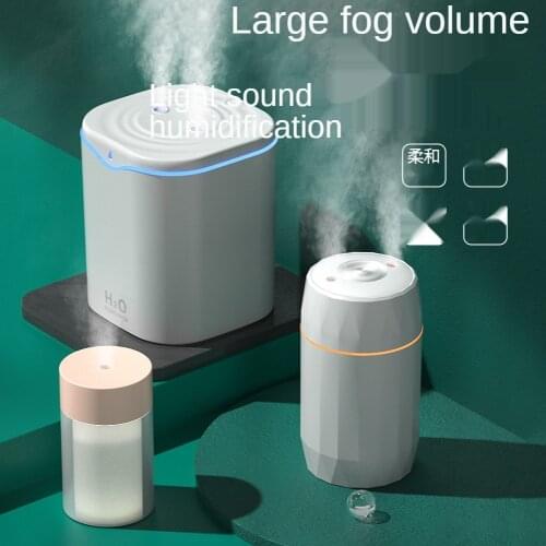 2.2L large capacity double spray humidifier USB ultrasonic aromatherapy air diffuser alcohol disinfectant spray air purifier0467