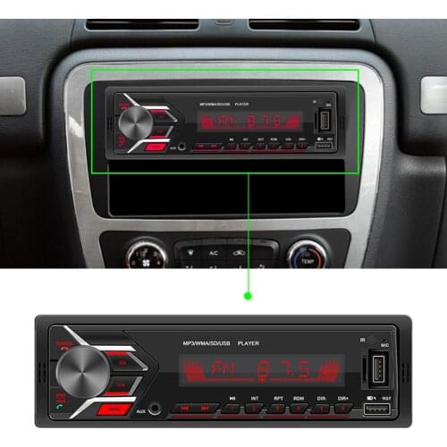 Universal Car Multicolor Light Bluetooth 4.0 FM Radio TF USB 3.5 Mm AUX Audio Card MP3 Audio Player