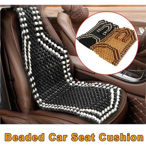 Universial Summer Cool Wood Wooden Bead Seat Cover Massage Cushion Chair Cover Car Auto Office Home 2 Colors