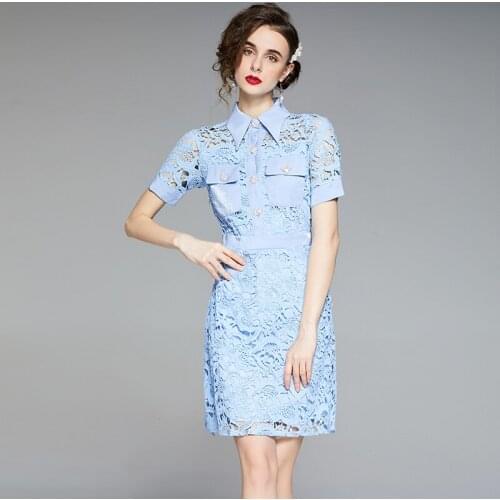 Голубые летние платья YiLin kay China At AliExpress