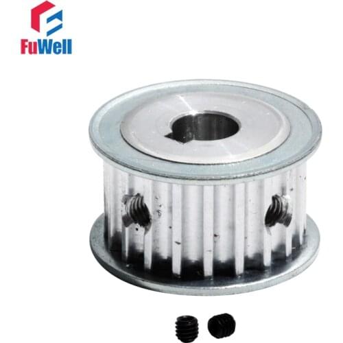 5M-20T HTD Timing Pulley With Keyway Gear Belt Pulley 16mm Belt Width 8/10/12/12.7/14/17mm Bore 20Teeth Transmission Pulley