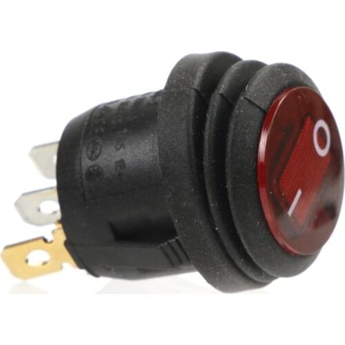 1/5pcs Waterproof ON/OFF Round Rocker Switch LED illuminated Car Dashboard Dash Boat Van 12V Φ 20mm