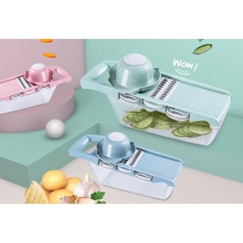 1PC Creative Slicer Vegetable Cutter Wheat Straw Grater With Stainless Steel Blade Multifunctional Potato Dicer LF 262