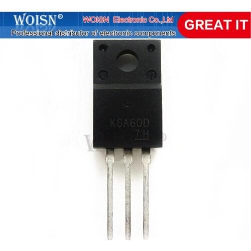 10PCS K6A60D TK6A60D (N-channel 6A 600V) new original In Stock