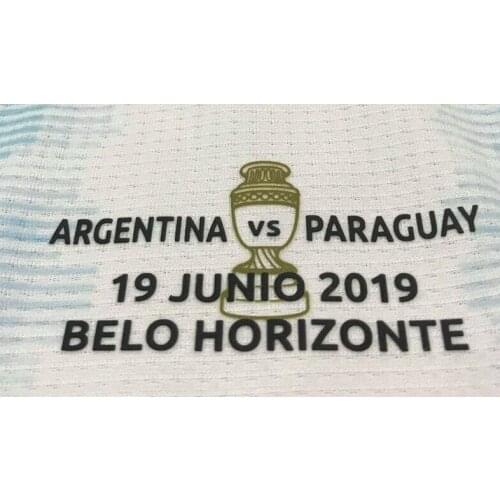 2019 Argentina Copa America Match Details Argentina Vs Paraguay and Argentina Vs Colombia Matchday Details Soccer Patch Iron Bad