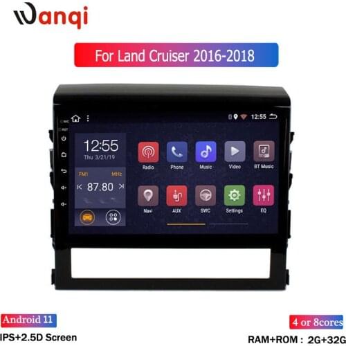 2G+32G 9 inch Android 8.1 Touch Screen Car Multimedia for 2016-2018 Toyota Land Cruiser Car Radio Navigation Auto Radio Stereo