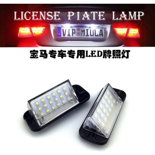 2pcs Error Free 18 LED License Plate Lights For BMW E36/318i/320i/M3