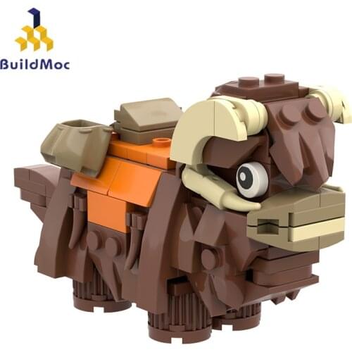 Buildmoc animals Bantha-Medium Size Space War Movie Series Monsters Desert Soldiers Modular Animal Building Block Toy child Gift