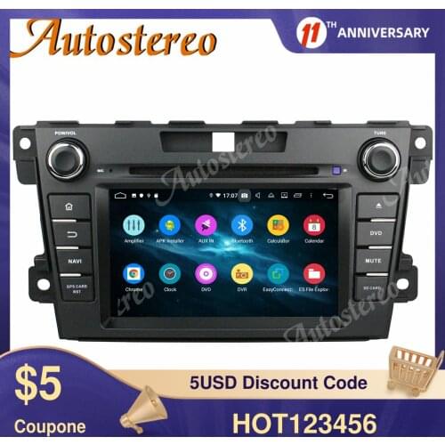 Carplay Android 10.0 For Mazda CX-7 2007-2016 Car GPS Navigation Multimedia Player Auto Radio Stereo Head Unit IPS Screen DSP