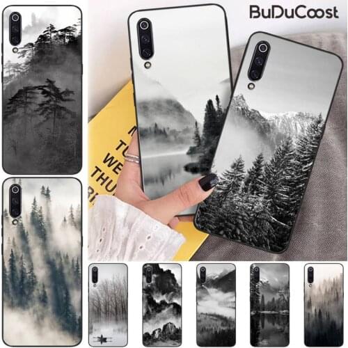 Pine forest peak mist Phone Case For Xiaomi Mi 9 9T CC9 CC9E 8 SE Pro A2 Lite 6X 5 A3 A1 Max Mix 2 3