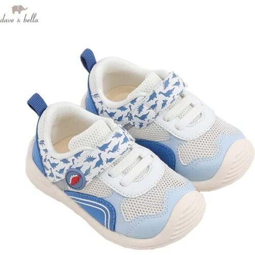 DB17799 Dave Bella spring baby unisex fashion cartoon shoes new born girl boy shoes
