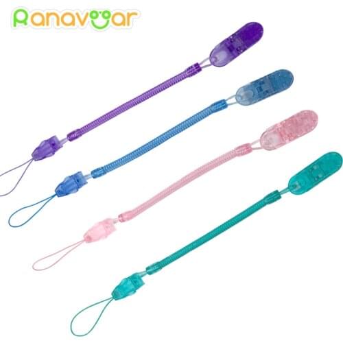 Baby Pacifier Clip Chain for soothers PP Elastic Soother dummy holder Leash Strap Nipple Holder Infant Baby Feeding