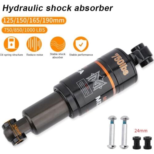 Mountain Bike Air Rear Shock With Lockout 125/150/165/190mm MTB Downhill Bicycle Coil Absorber Universal Bicycle Accessories