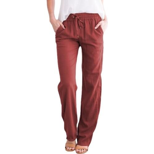 IOWBFNYS Women's Straight Trousers